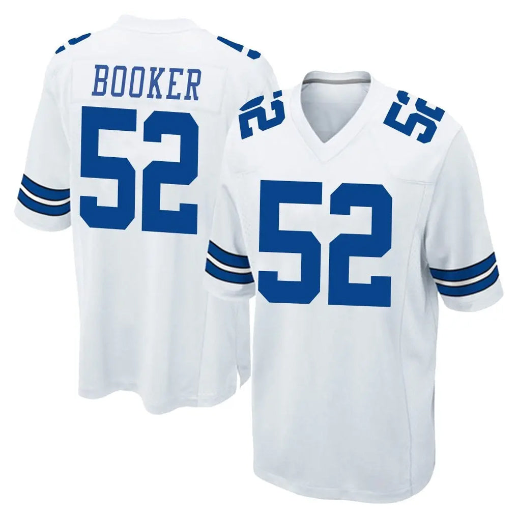 tocy D.Cowboys #52 Tyler Booker Player White Home Game Stitched Jerseys