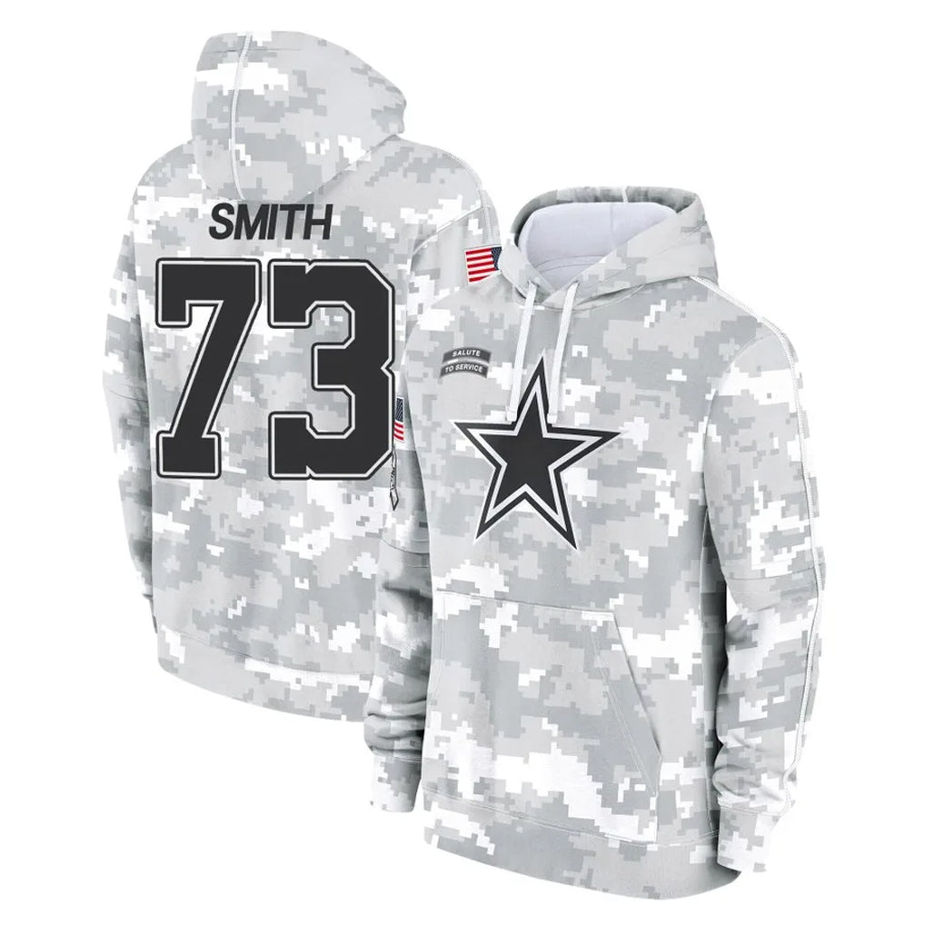 tocy D.Cowboys #73 Tyler Smith Player Arctic Camo Salute to Service Hoodies Limited Game Stitched Jerseys