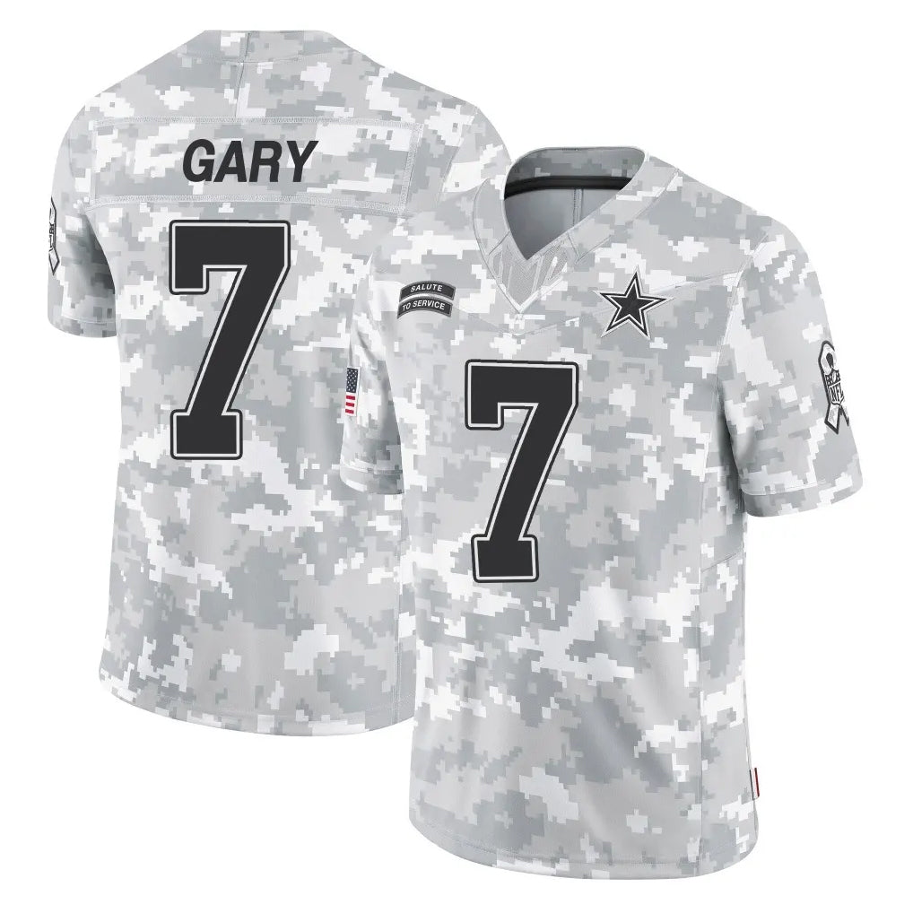 tocy D.Cowboys #7 Rashan Gary Player Arctic Camo Salute to Service Limited Home Game Stitched Jerseys