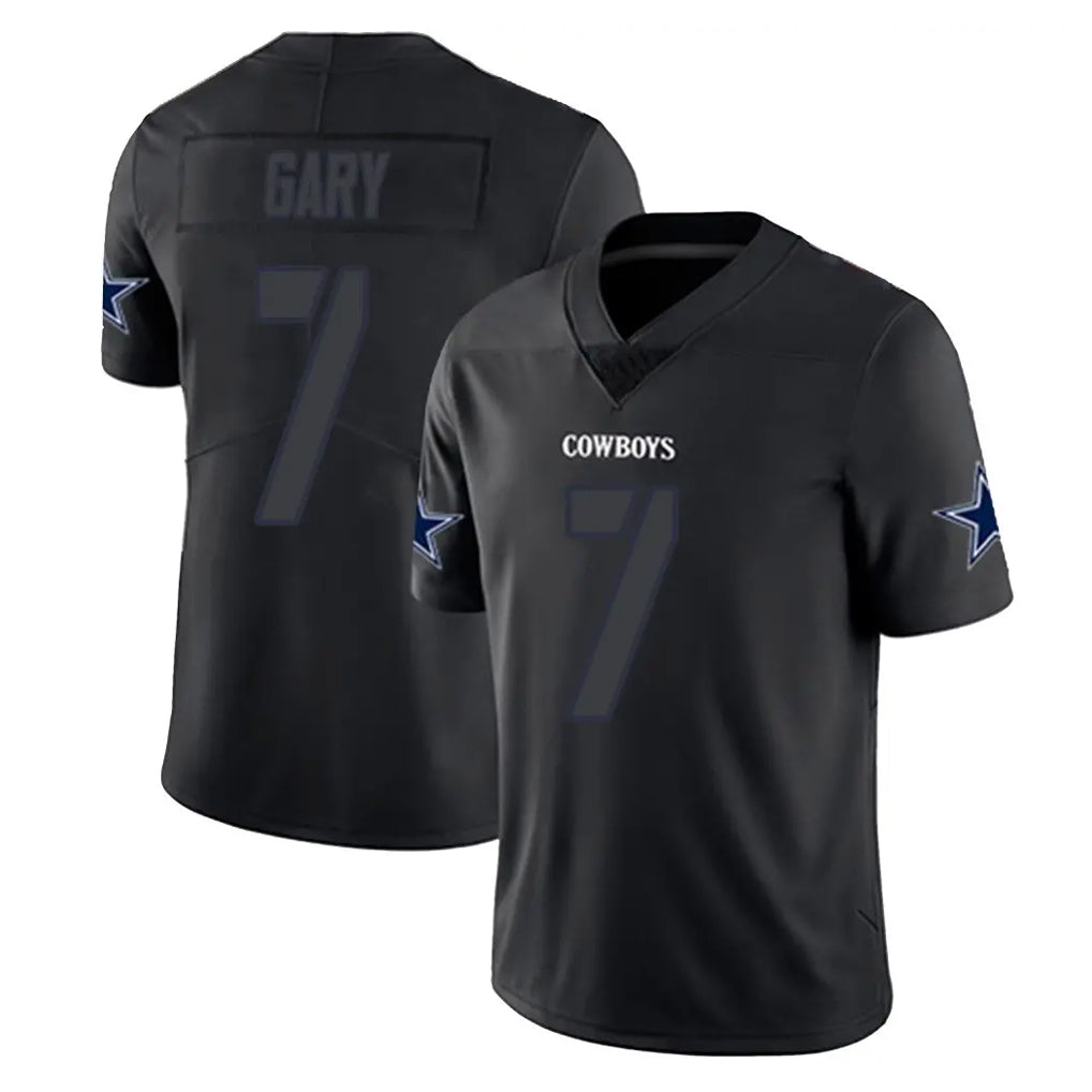 tocy D.Cowboys #7 Rashan Gary Player Black Impact Limited Home Game Stitched Jerseys