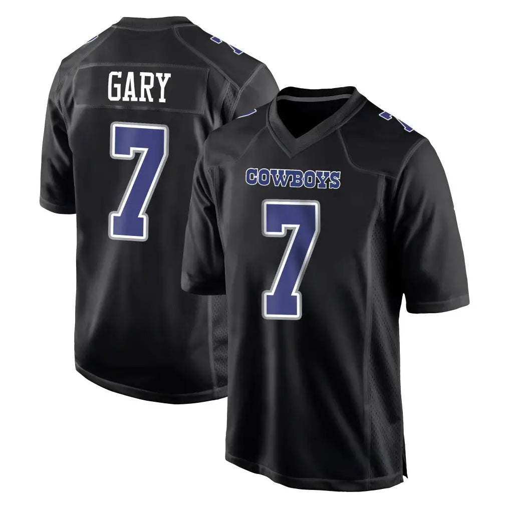 tocy D.Cowboys #7 Rashan Gary Player Carbon Black Fashion Home Game Stitched Jerseys