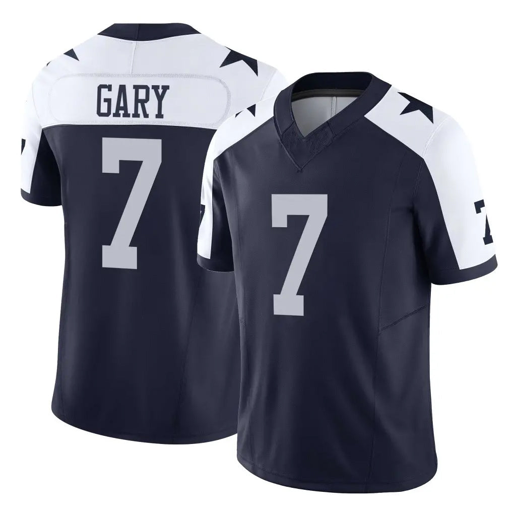 tocy D.Cowboys #7 Rashan Gary Player Navy-White Limited Alternate Vapor F.U.S.E. Home Game Stitched Jerseys