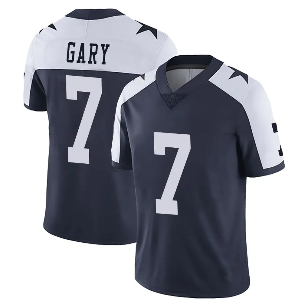 tocy D.Cowboys #7 Rashan Gary Player Navy-White Limited Alternate Vapor Untouchable Home Game Stitched Jerseys