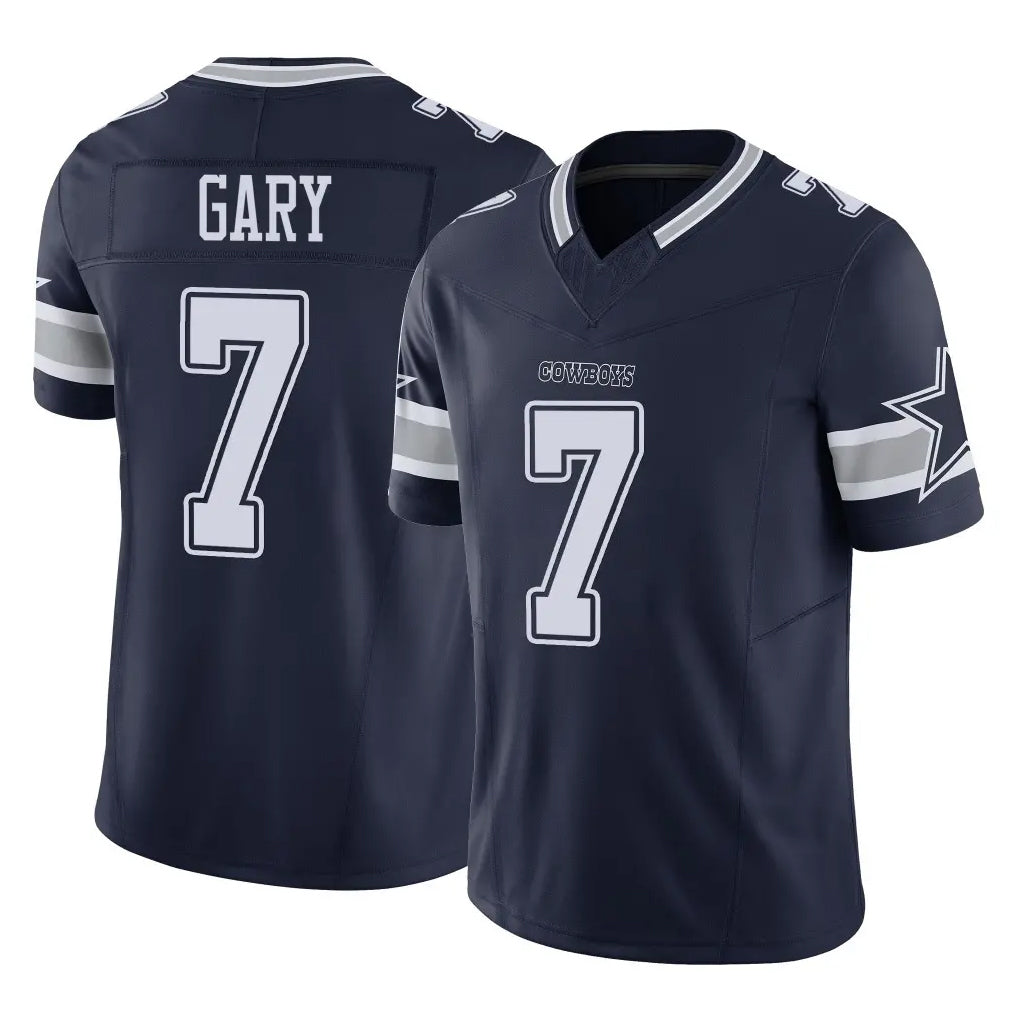 tocy D.Cowboys #7 Rashan Gary Player Navy Limited Vapor F.U.S.E. Home Game Stitched Jerseys