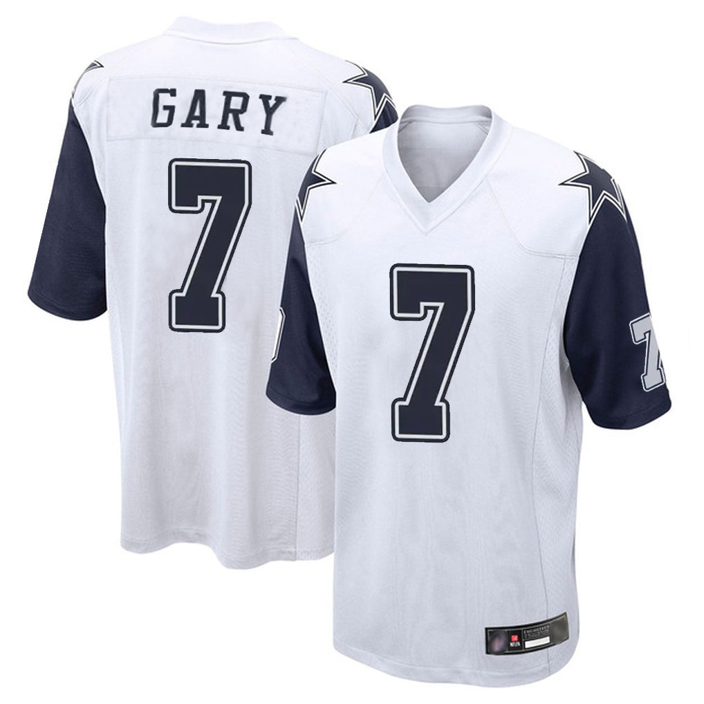 tocy D.Cowboys #7 Rashan Gary Player White-Navy Home Game Stitched Jerseys