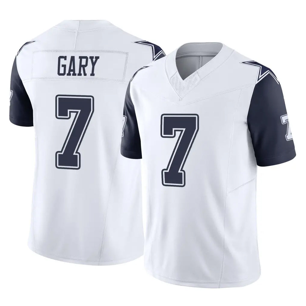 tocy D.Cowboys #7 Rashan Gary Player White-Navy Limited Vapor F.U.S.E. Home Game Stitched Jerseys