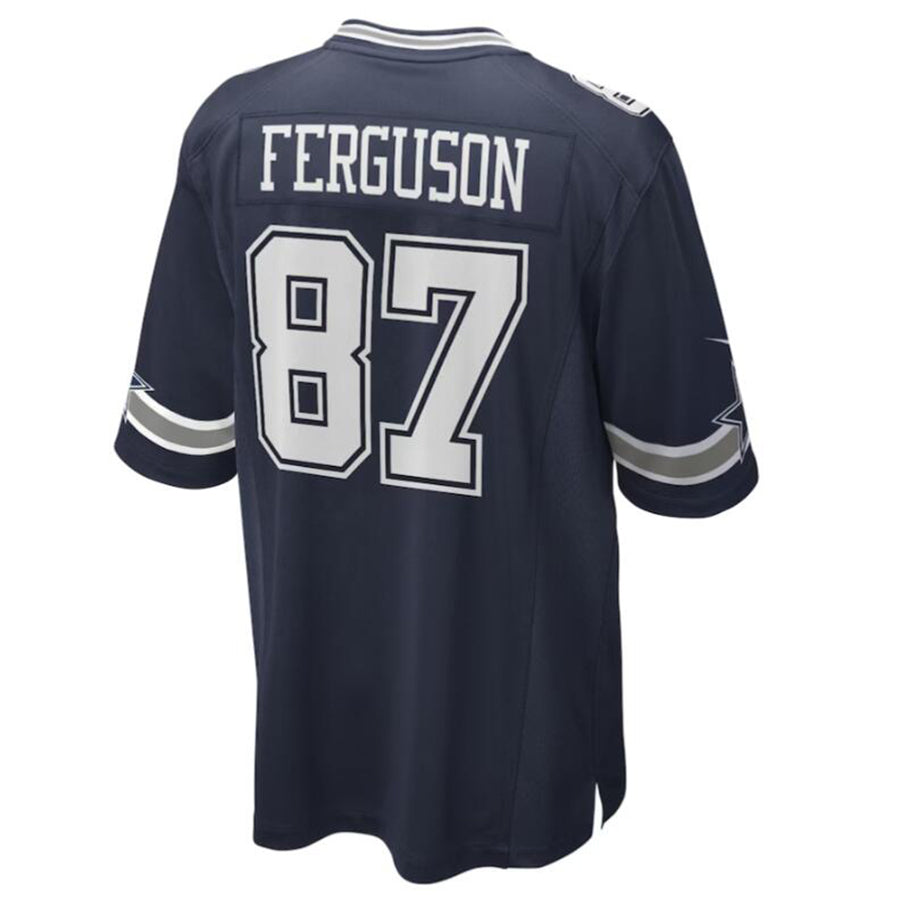tocy D.Cowboys #87 Jake Ferguson Navy Game Jersey American Stitched Jersey