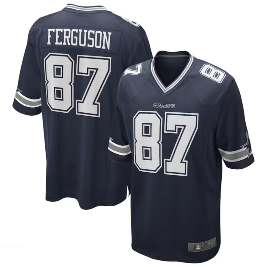 tocy D.Cowboys #87 Jake Ferguson Navy Game Jersey American Stitched  Jerseys