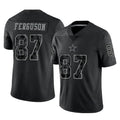 tocy D.Cowboys #87 Jake Ferguson Player Black Limited Reflective Home Game Stitched Jerseys