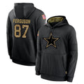 tocy D.Cowboys #87 Jake Ferguson Player Black Salute to Service Pullover Hoodies Limited Stitched Jerseys