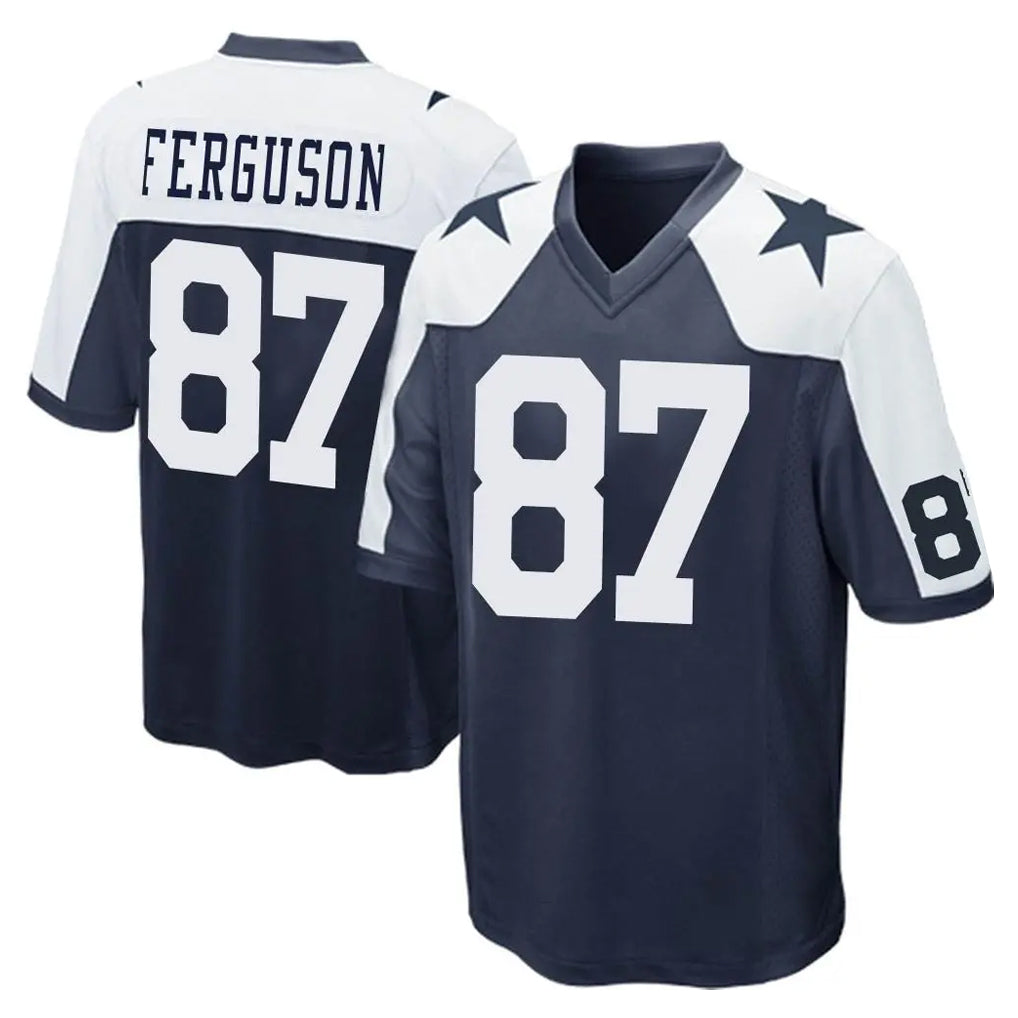 tocy D.Cowboys #87 Jake Ferguson Player Navy-White Alternate Home Game Stitched Jerseys