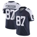 tocy D.Cowboys #87 Jake Ferguson Player Navy-White Limited Alternate Vapor Untouchable Home Game Stitched Jerseys