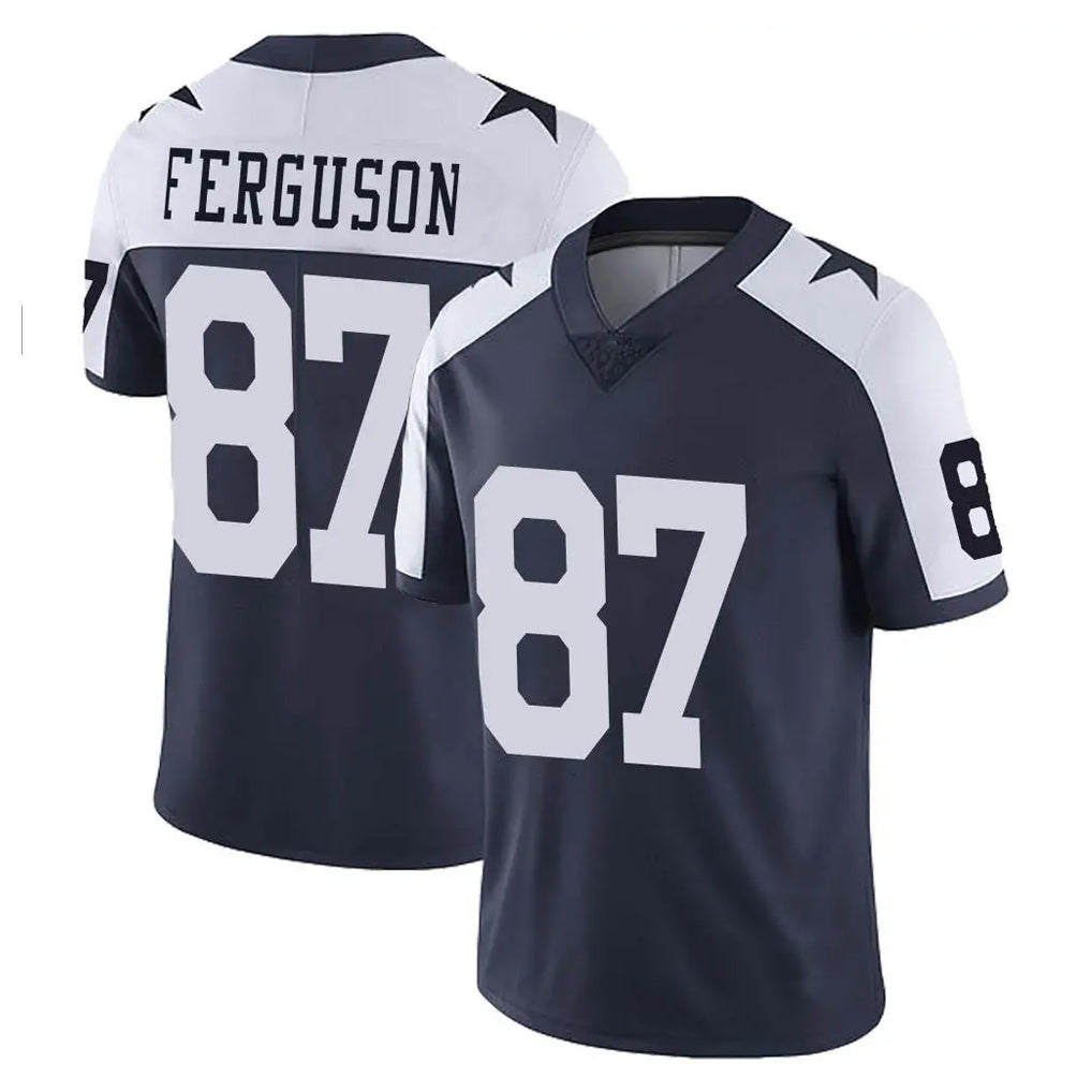 tocy D.Cowboys #87 Jake Ferguson Player Navy-White Limited Alternate Vapor Untouchable Home Game Stitched Jerseys