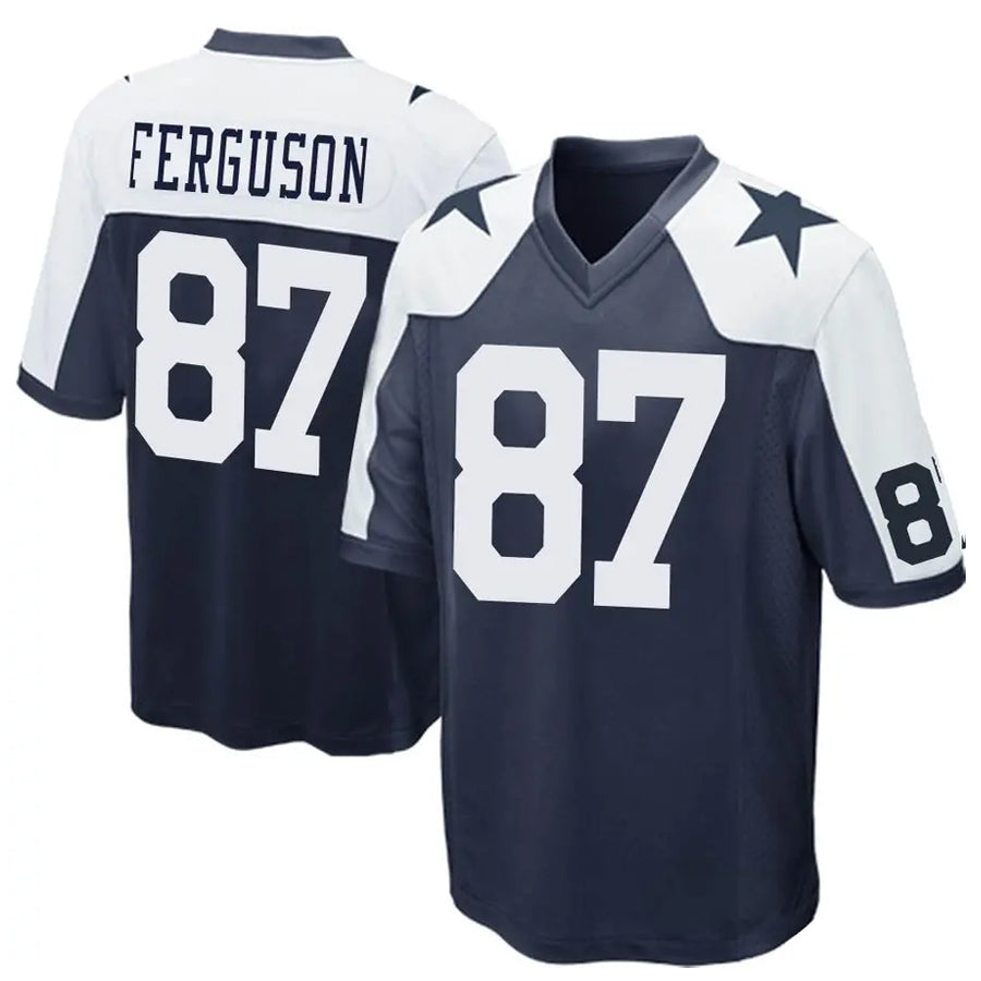 tocy D.Cowboys #87 Jake Ferguson Player Navy Alternate Home Game Stitched Jerseys