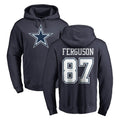 tocy D.Cowboys #87 Jake Ferguson Player Navy Pullover Hoodies Limited Stitched Jerseys