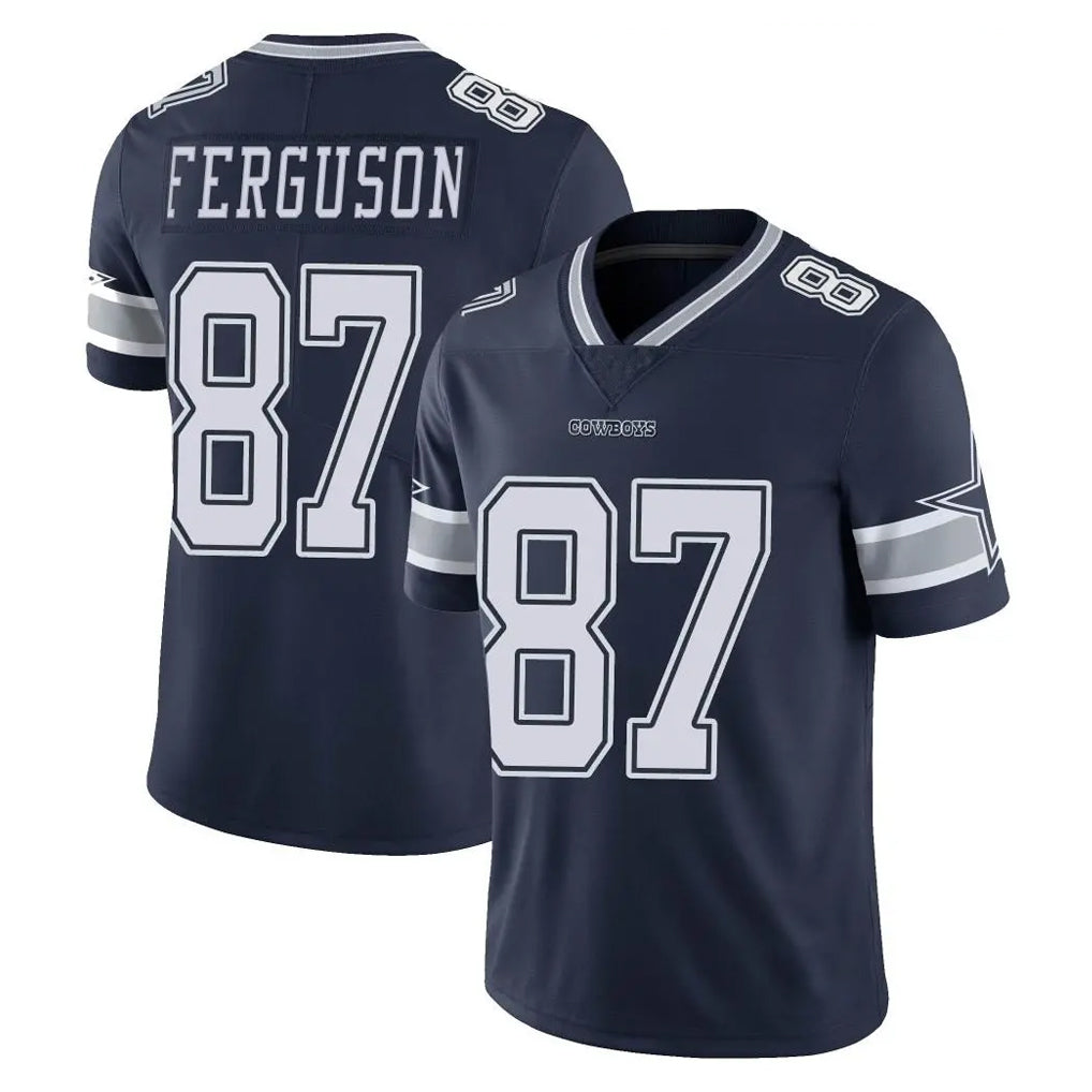 tocy D.Cowboys #87 Jake Ferguson Player Navy Vapor Untouchable Limited Home Game Stitched Jerseys