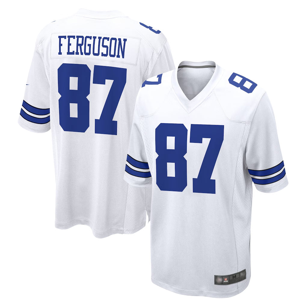 tocy D.Cowboys #87 Jake Ferguson Player White Home Game Stitched Jerseys