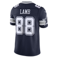 tocy D.Cowboys #88 CeeDee Lamb Navy Team Vapor F.U.S.E. Stitched Limited Stitched Jerseys