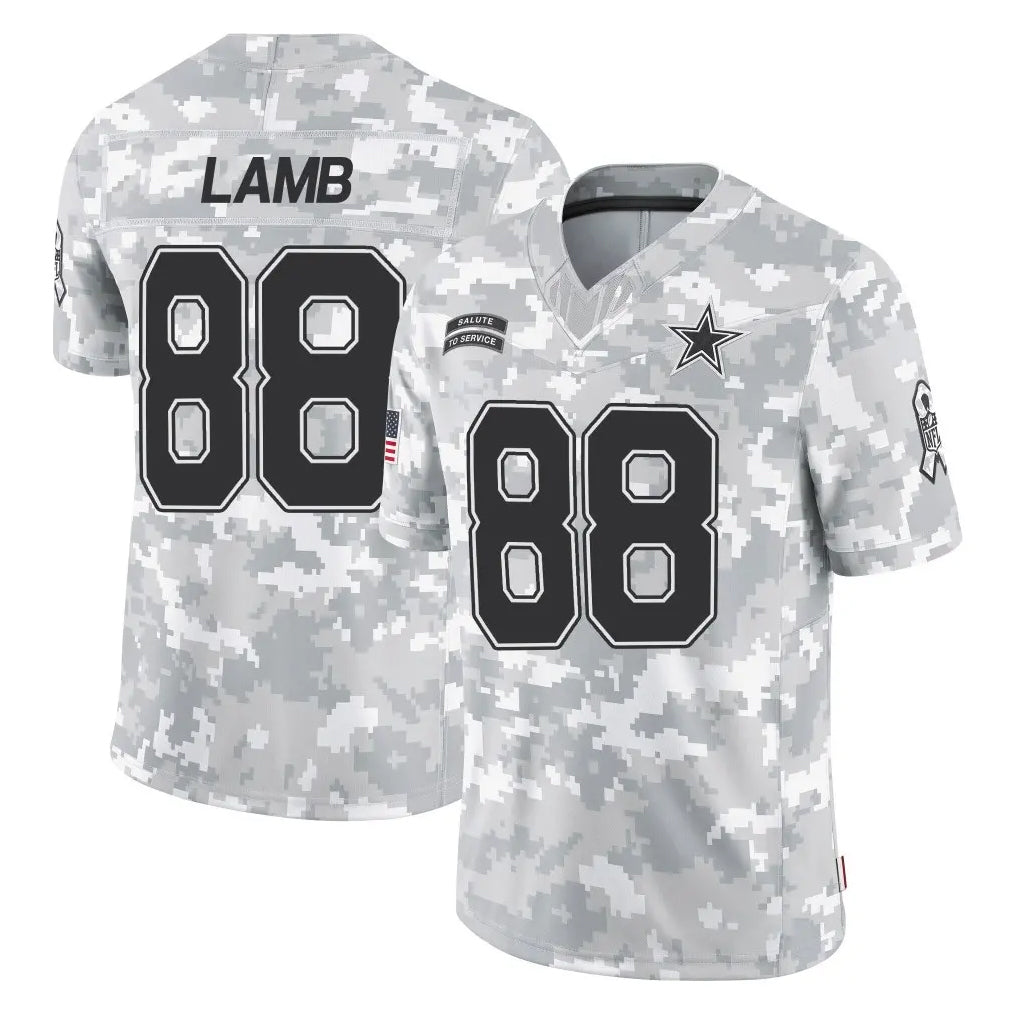 tocy D.Cowboys #88 CeeDee Lamb Player Arctic Camo Salute to Service Limited Home Game Stitched Jerseys