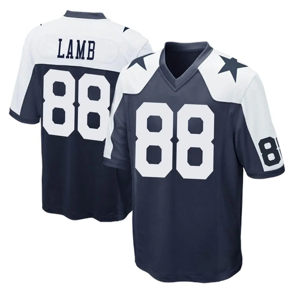 tocy D.Cowboys #88 CeeDee Lamb Player Navy-White Alternate Home Game Stitched Jerseys