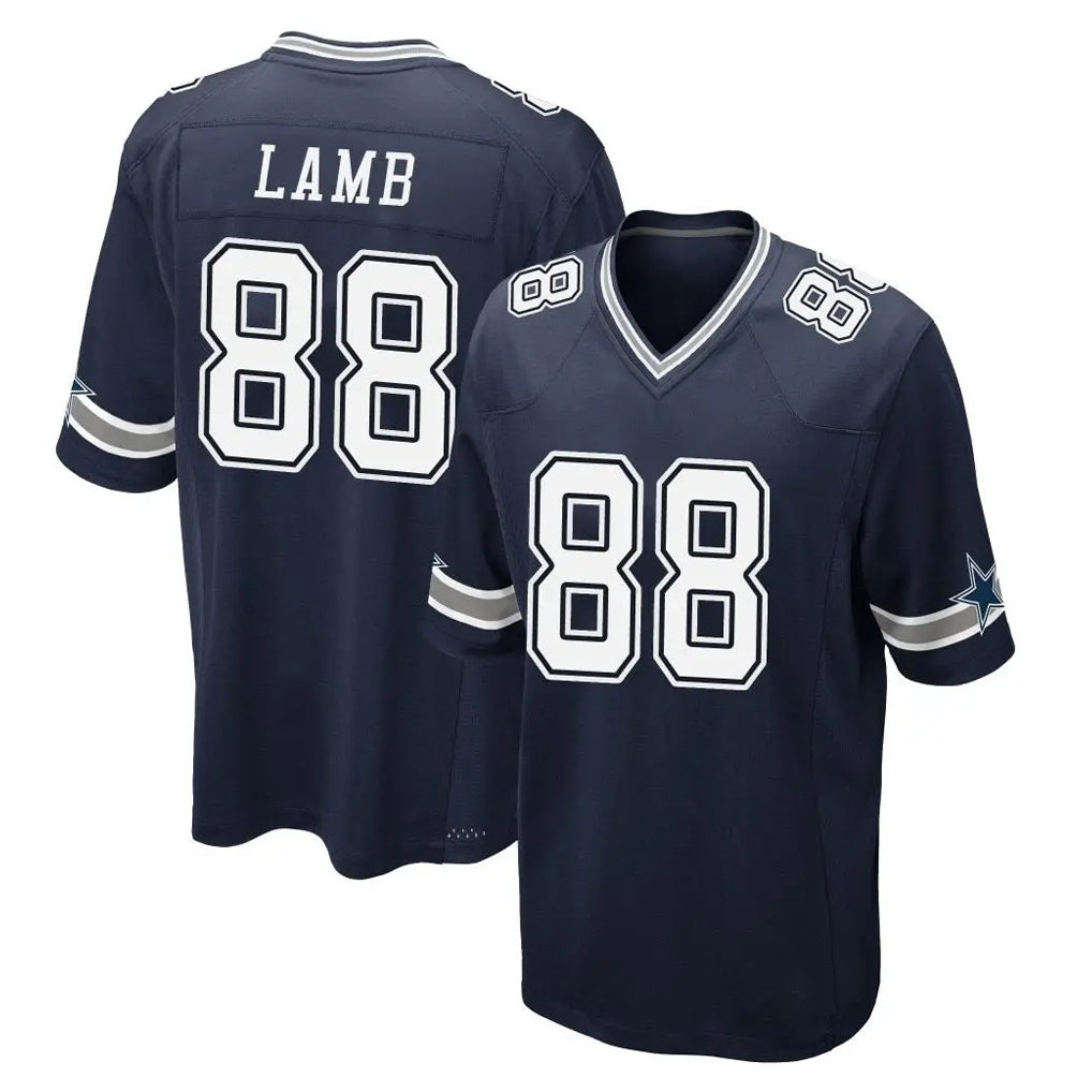 tocy D.Cowboys #88 CeeDee Lamb Player Navy Home Game Stitched Jerseys