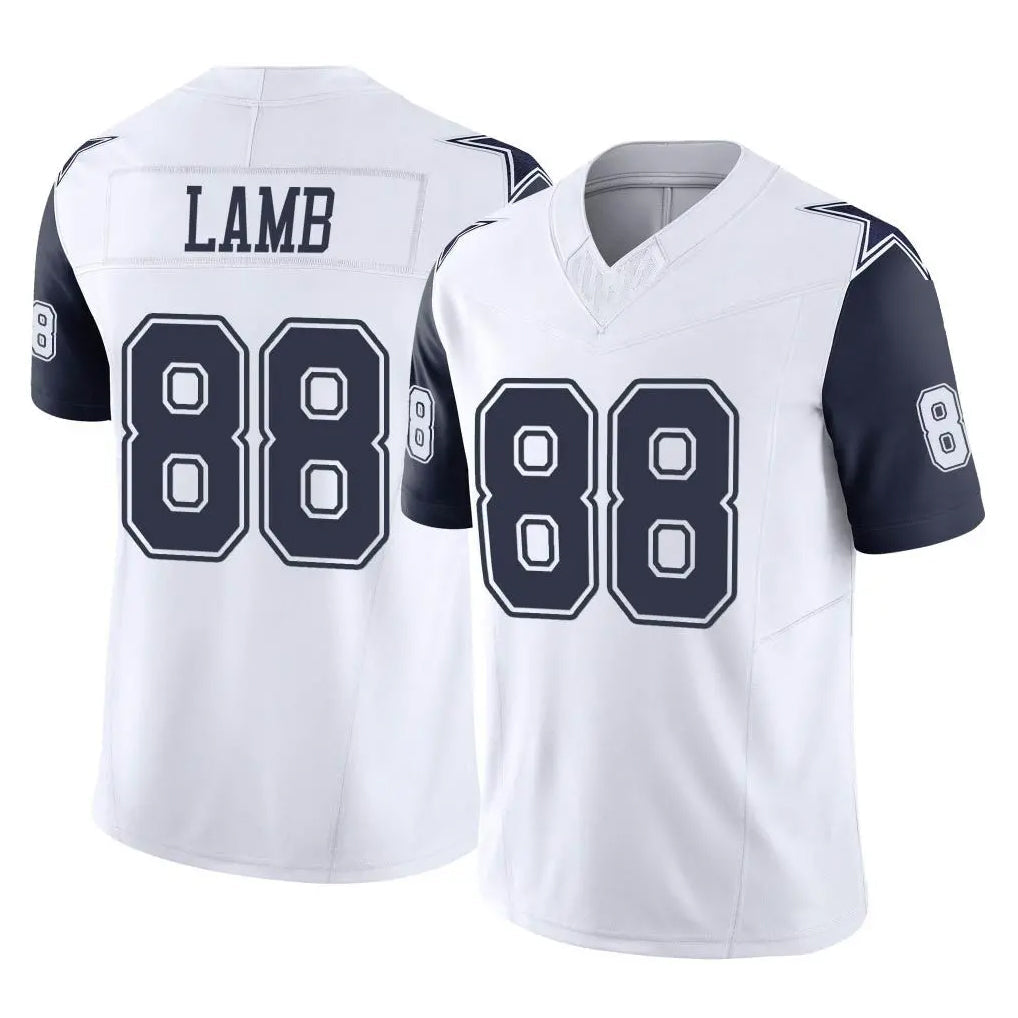 tocy D.Cowboys #88 CeeDee Lamb Player White-Navy Limited Vapor F.U.S.E. Home Game Stitched Jerseys