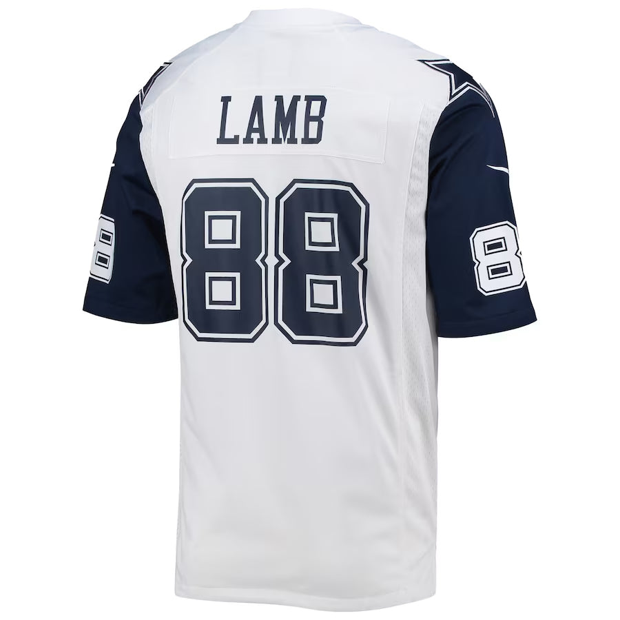 tocy D.Cowboys #88 CeeDee Lamb Player White Alternate Game Stitched Jerseys