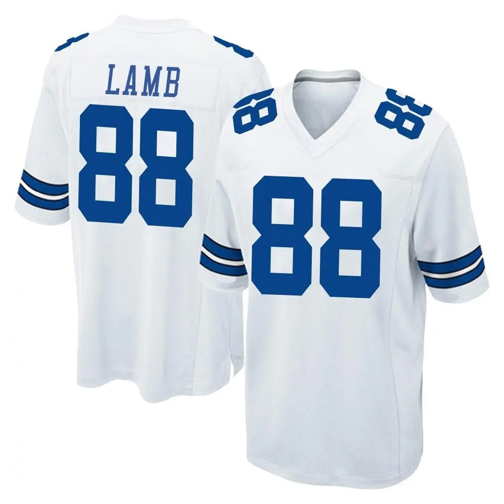 tocy D.Cowboys #88 CeeDee Lamb Player White Home Game Stitched Jerseys