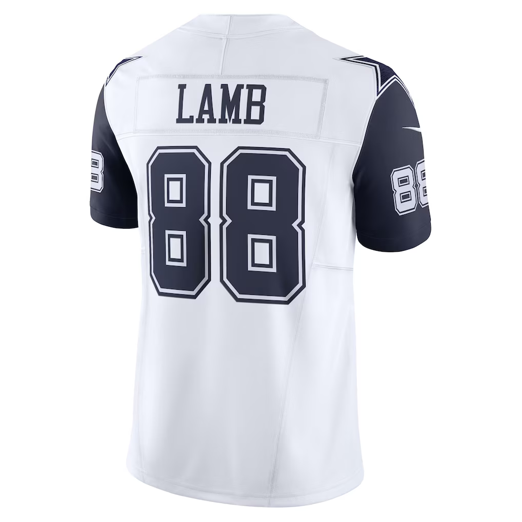 tocy D.Cowboys #88 CeeDee Lamb White Vapor F.U.S.E. Limited Stitched Jerseys-1