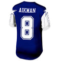 tocy D.Cowboys #8 Troy Aikman Navy Legacy Replica Jersey American Stitched Jersey