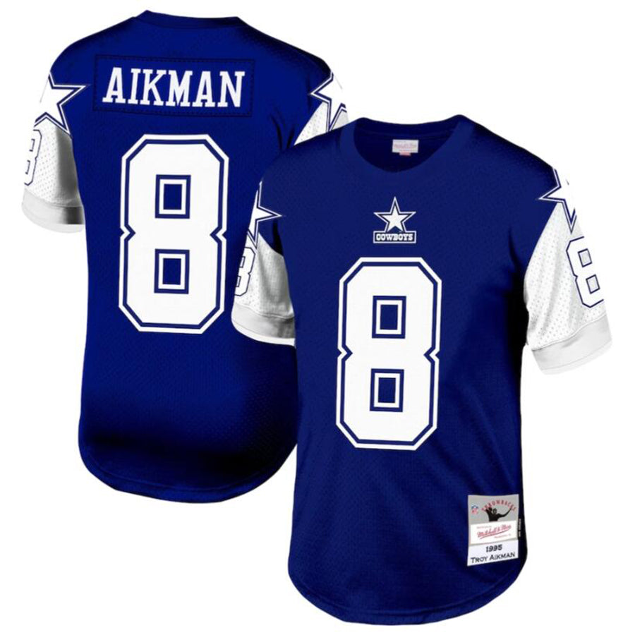 tocy D.Cowboys #8 Troy Aikman Navy Legacy Replica Jersey American Stitched  Jerseys