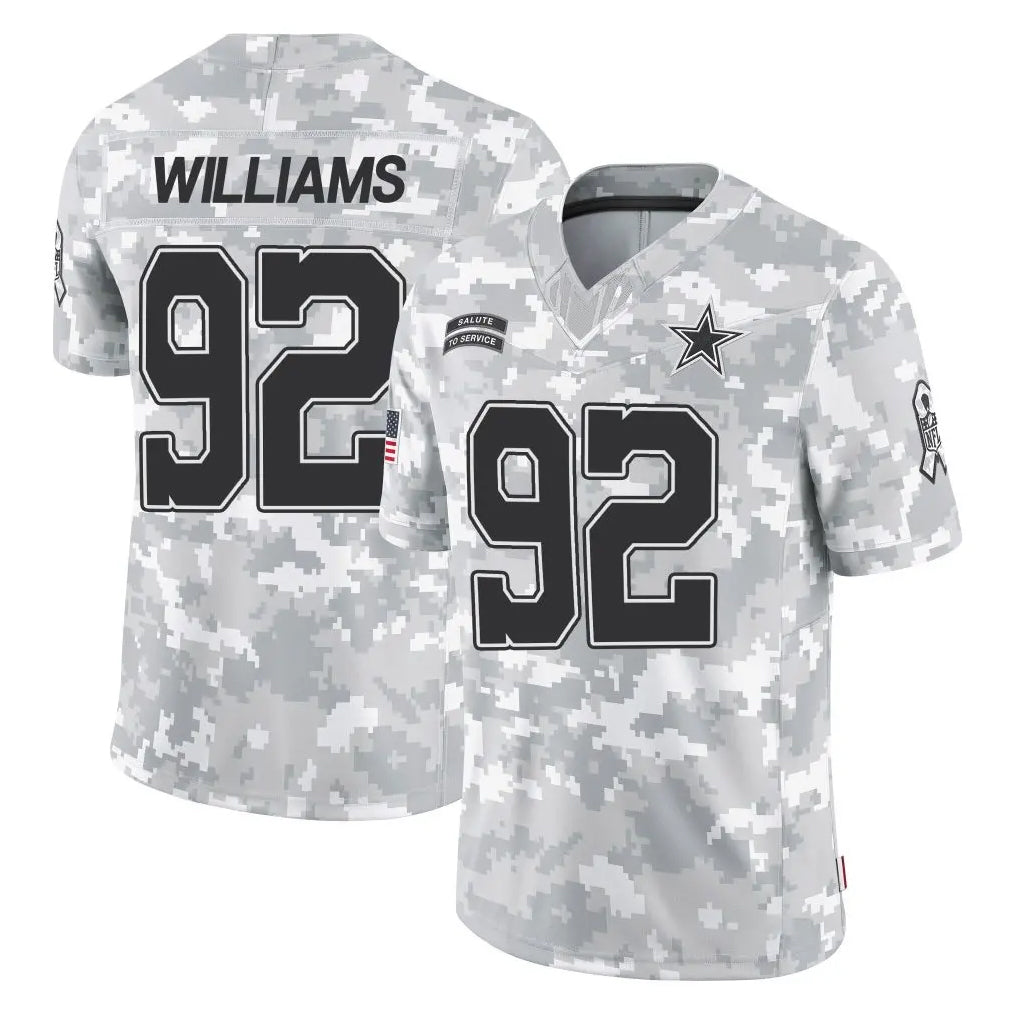 tocy D.Cowboys #92 Quinnen Williams Player Arctic Camo Salute to Service Limited Home Game Stitched Jerseys