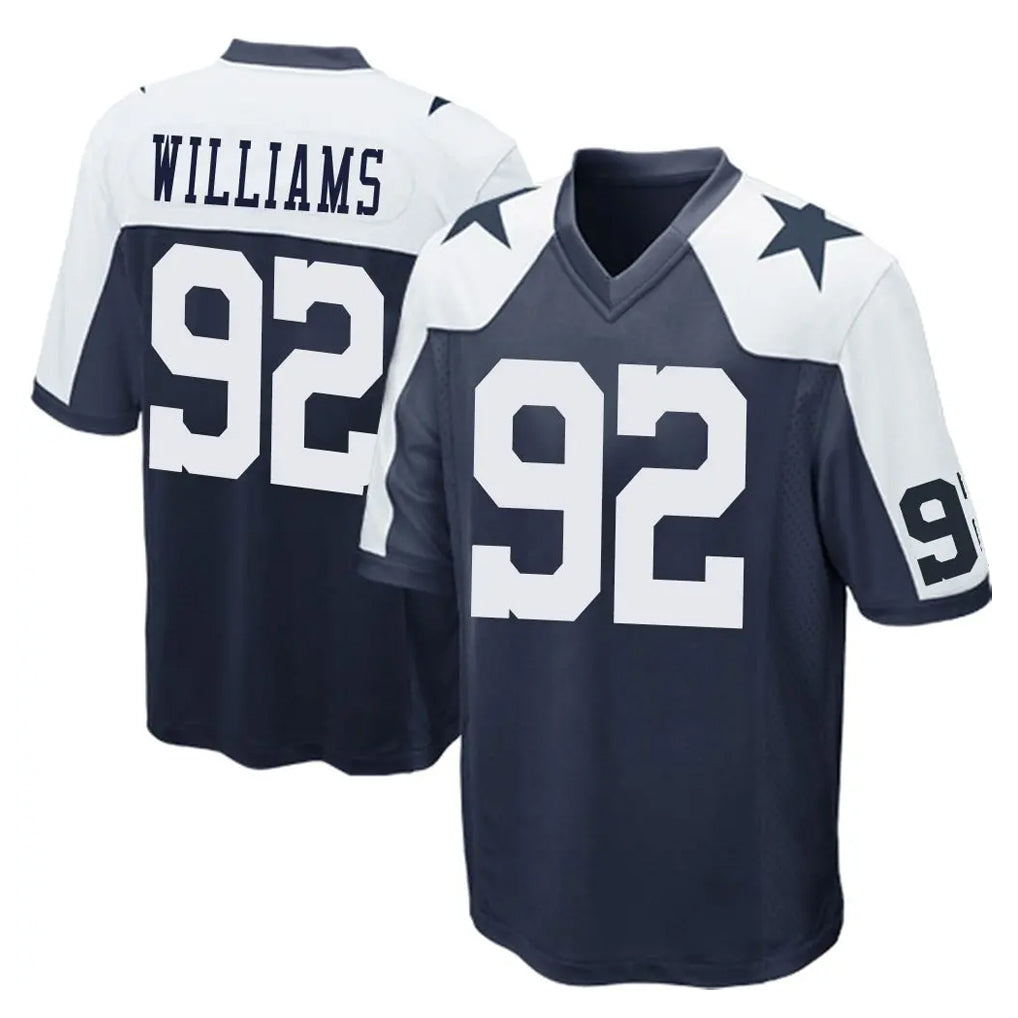 tocy D.Cowboys #92 Quinnen Williams Player Navy-White Alternate Home Game Stitched Jerseys