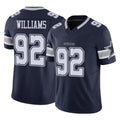 tocy D.Cowboys #92 Quinnen Williams Player Navy Limited Vapor F.U.S.E. Home Game Stitched Jerseys