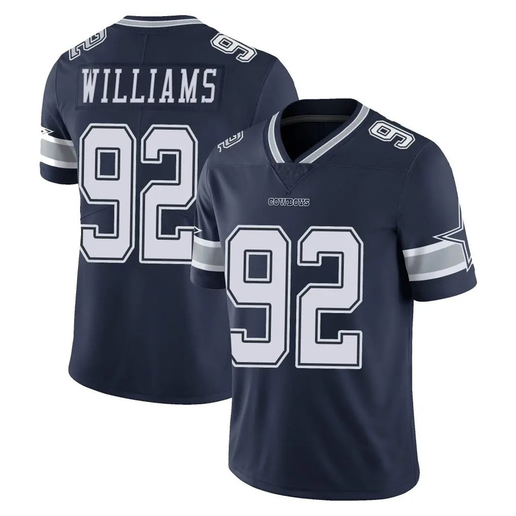 tocy D.Cowboys #92 Quinnen Williams Player Navy Vapor Untouchable Limited Home Game Stitched Jerseys