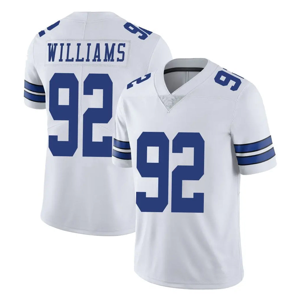 tocy D.Cowboys #92 Quinnen Williams Player White Vapor Untouchable Limited Home Game Stitched Jerseys