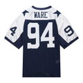 tocy D.Cowboys #94 DeMarcus Ware Mitchell & Ness Navy 2011 Authentic Throwback Retired Player Jersey Stitched Puhic