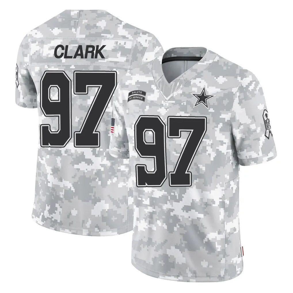 tocy D.Cowboys #97 Kenny Clark Player Arctic Camo Salute to Service Limited Home Game Stitched Jerseys