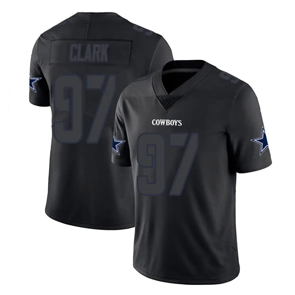 tocy D.Cowboys #97 Kenny Clark Player Black Impact Limited Home Game Stitched Jerseys