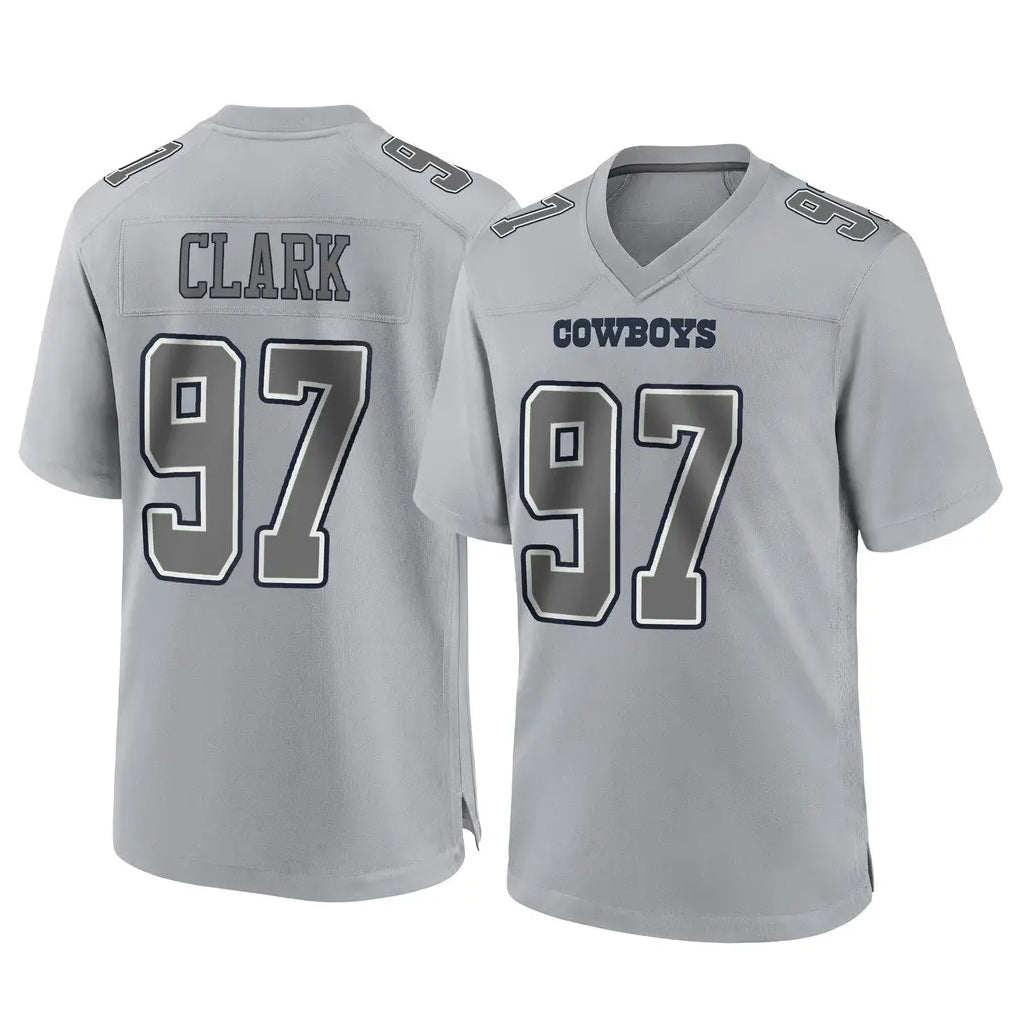 tocy D.Cowboys #97 Kenny Clark Player Gray Atmosphere Fashion Home Game Stitched Jerseys