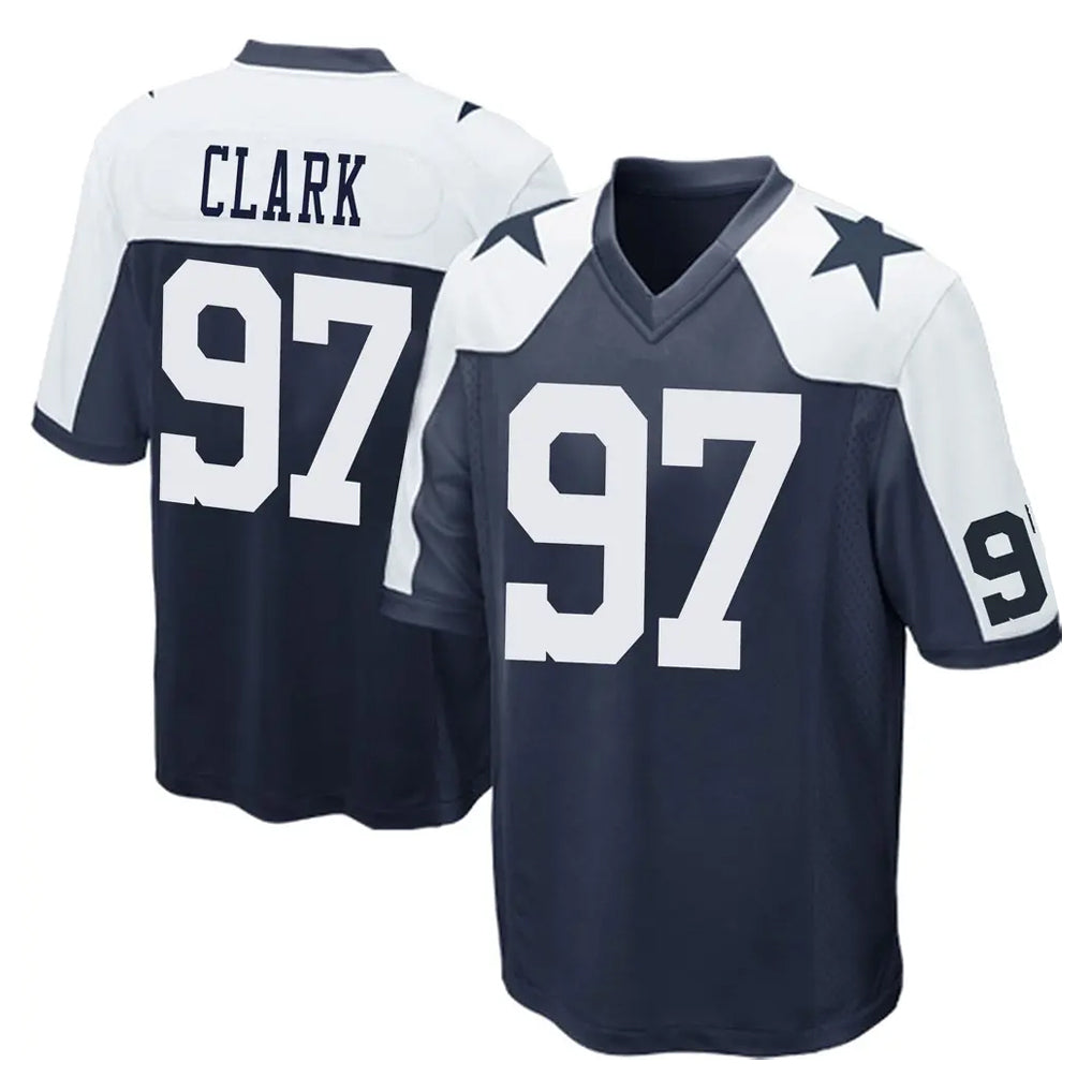 tocy D.Cowboys #97 Kenny Clark Player Navy-White Alternate Home Game Stitched Jerseys
