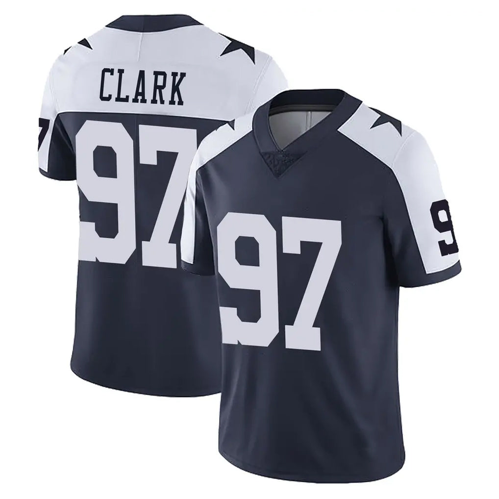 tocy D.Cowboys #97 Kenny Clark Player Navy-White Limited Alternate Vapor Untouchable Home Game Stitched Jerseys