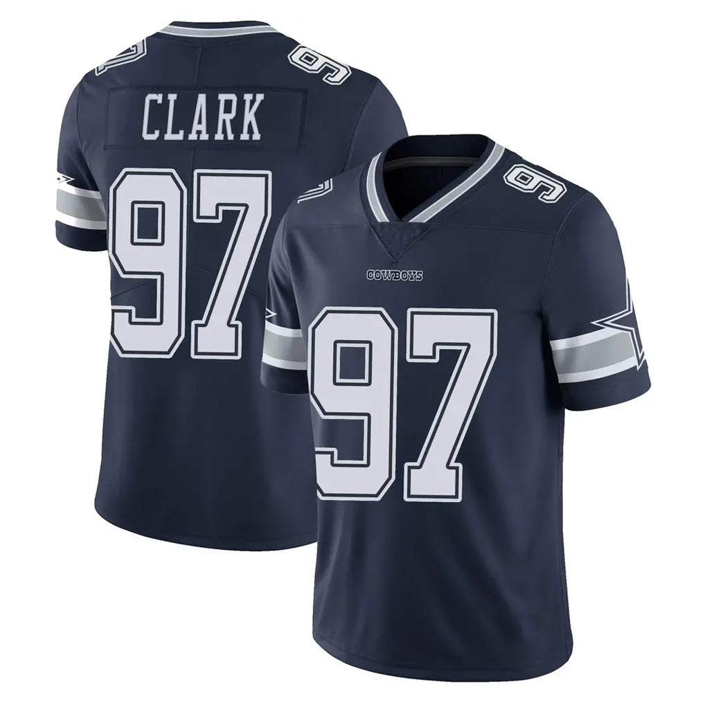 tocy D.Cowboys #97 Kenny Clark Player Navy Vapor Untouchable Limited Home Game Stitched Jerseys