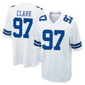 tocy D.Cowboys #97 Kenny Clark Player White Home Game Stitched Jerseys