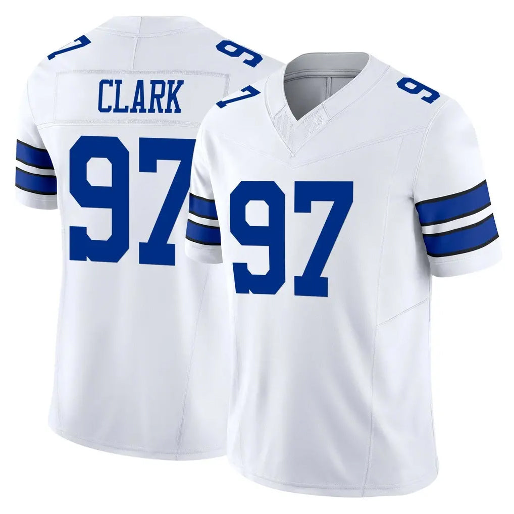 tocy D.Cowboys #97 Kenny Clark Player White Limited Vapor F.U.S.E. Home Game Stitched Jerseys