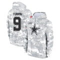 tocy D.Cowboys #9 KaVontae Turpin Player Arctic Camo Salute to Service Hoodies Limited Game Stitched Jerseys