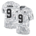 tocy D.Cowboys #9 KaVontae Turpin Player Arctic Camo Salute to Service Limited Home Game Stitched Jerseys