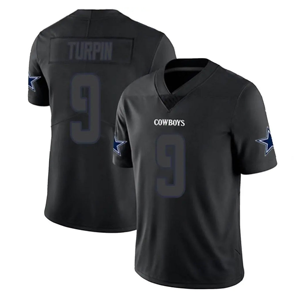 tocy D.Cowboys #9 KaVontae Turpin Player Black Impact Limited Home Game Stitched Jerseys