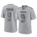 tocy D.Cowboys #9 KaVontae Turpin Player Gray Atmosphere Fashion Home Game Stitched Jerseys
