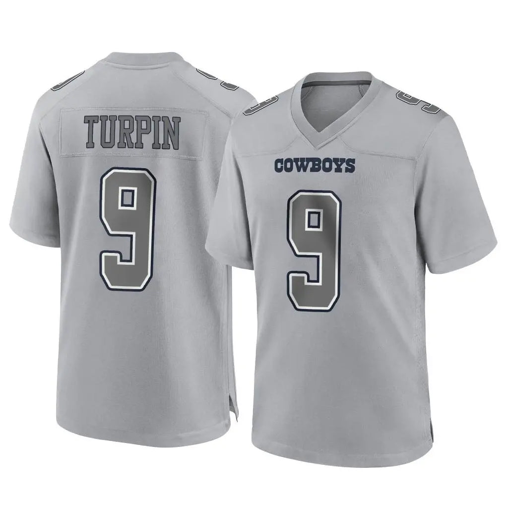 tocy D.Cowboys #9 KaVontae Turpin Player Gray Atmosphere Fashion Home Game Stitched Jerseys